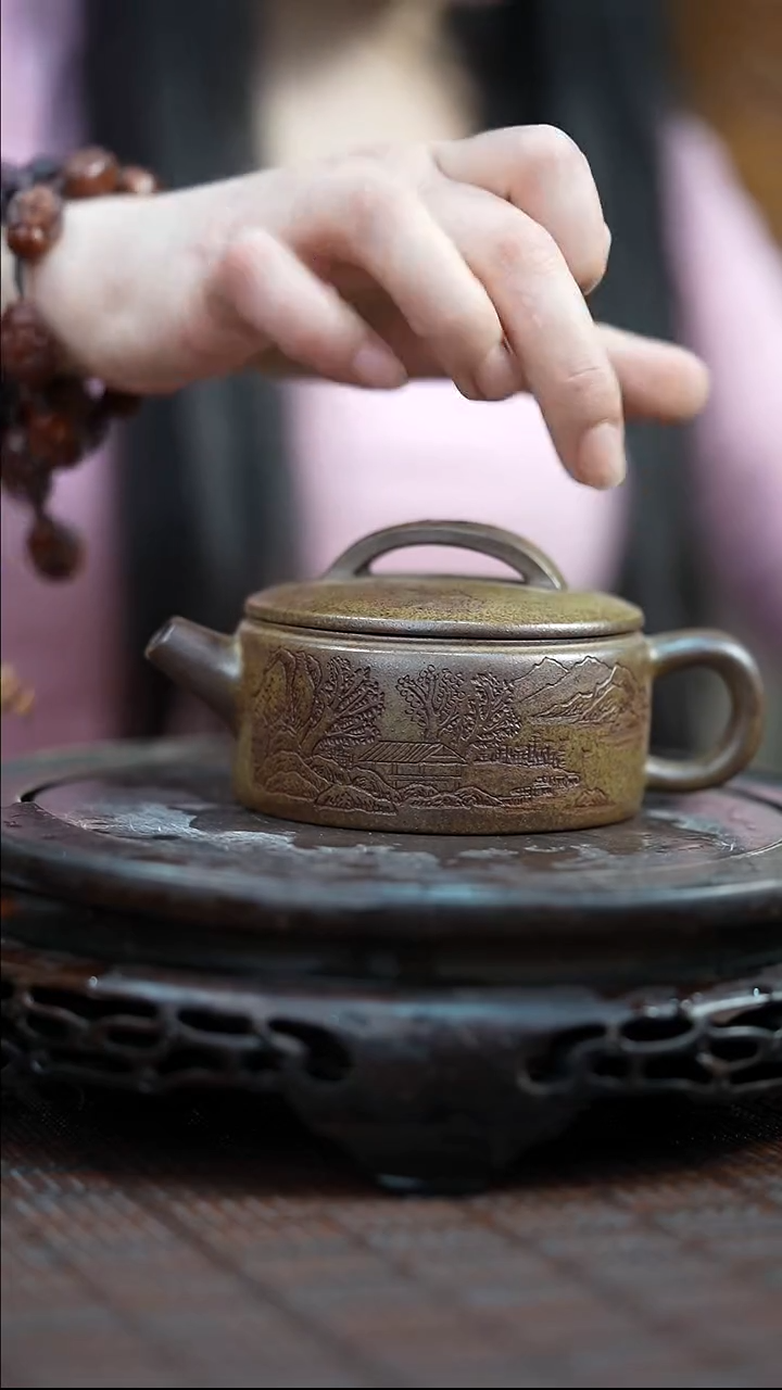 茶壶紫砂宜兴紫砂岁颐传砂原矿全手31