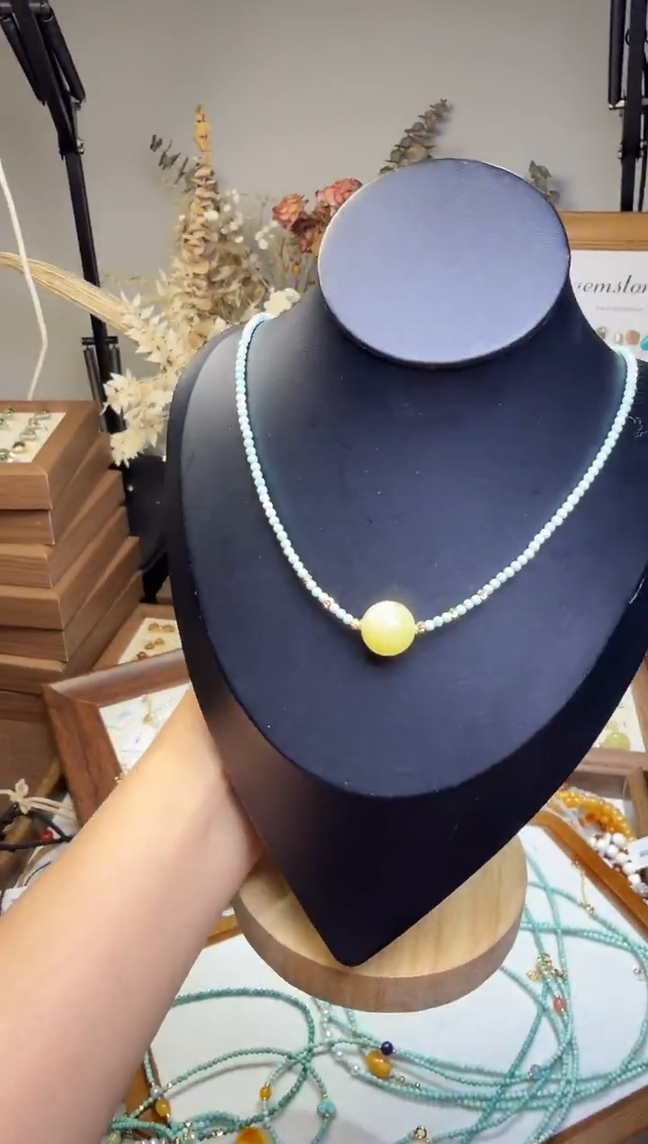 水晶摆件未镶嵌项链