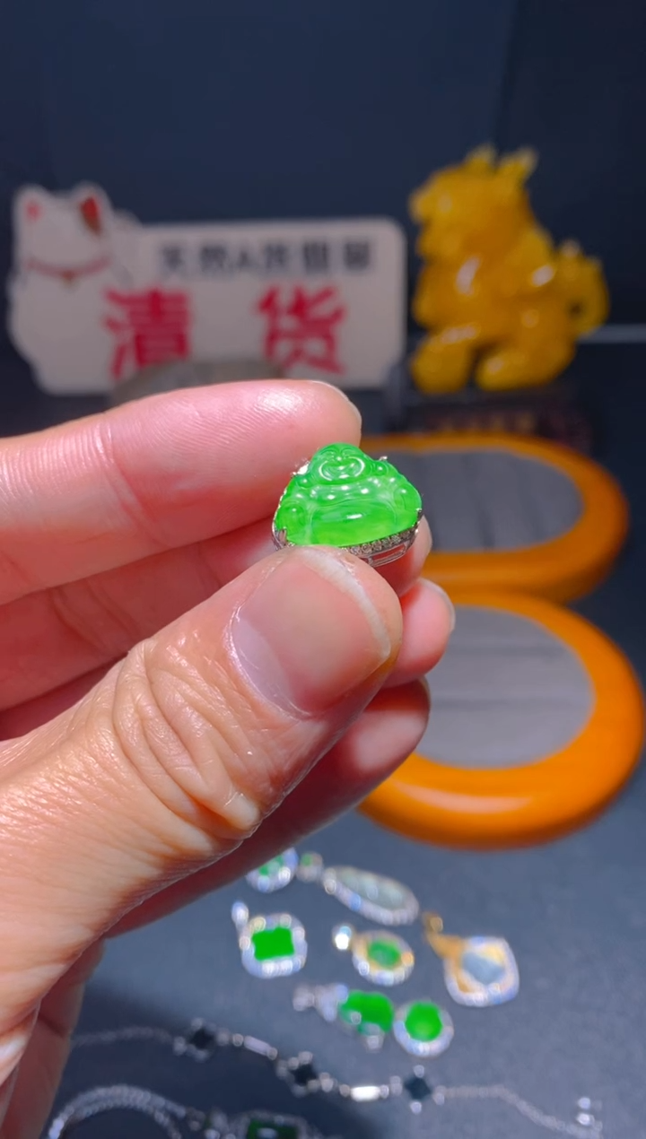 【闪购商品】翡翠耳饰未镶嵌翡翠