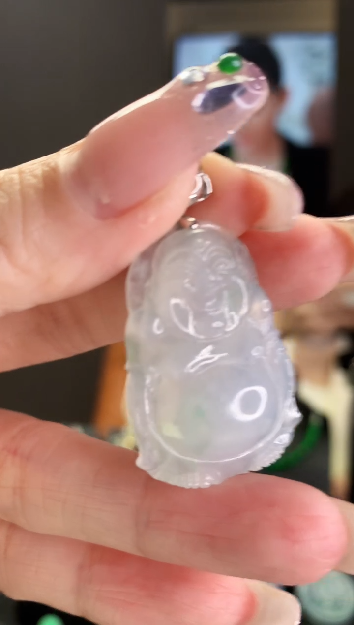 【闪购商品】翡翠吊坠(不含链)银S925镶嵌吊坠