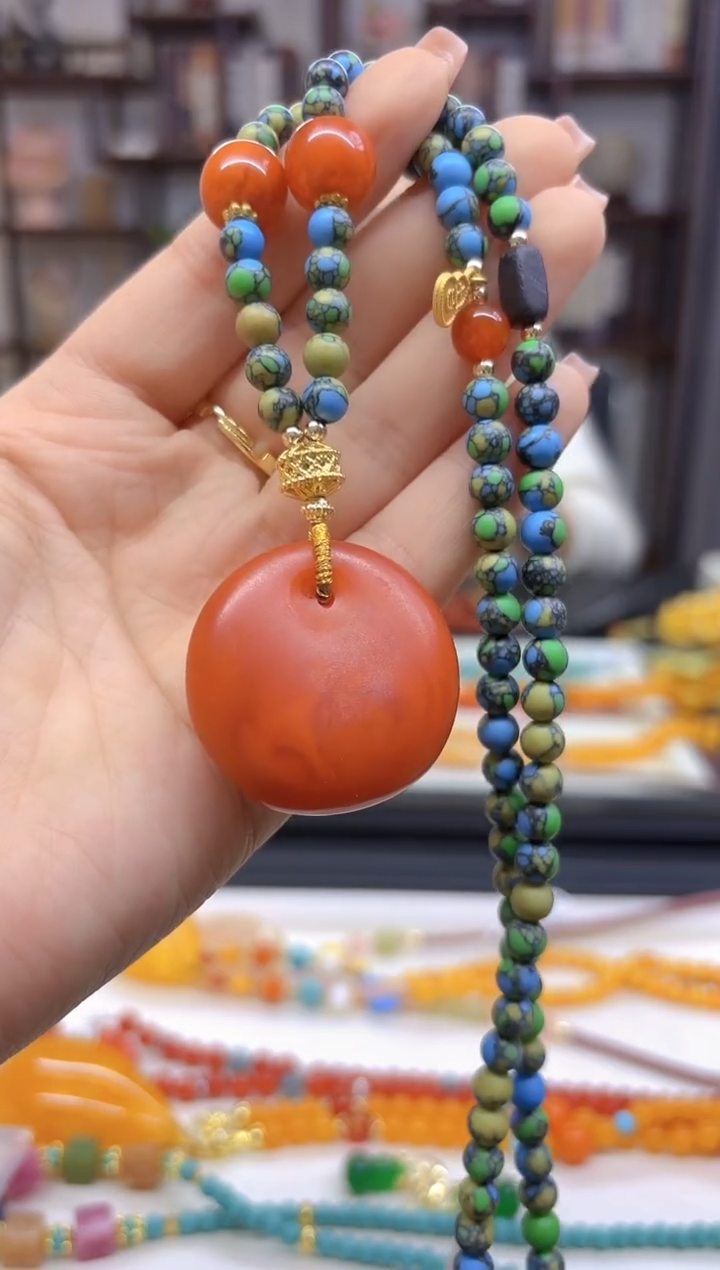 【闪购商品】蜜蜡毛衣链未镶嵌M12