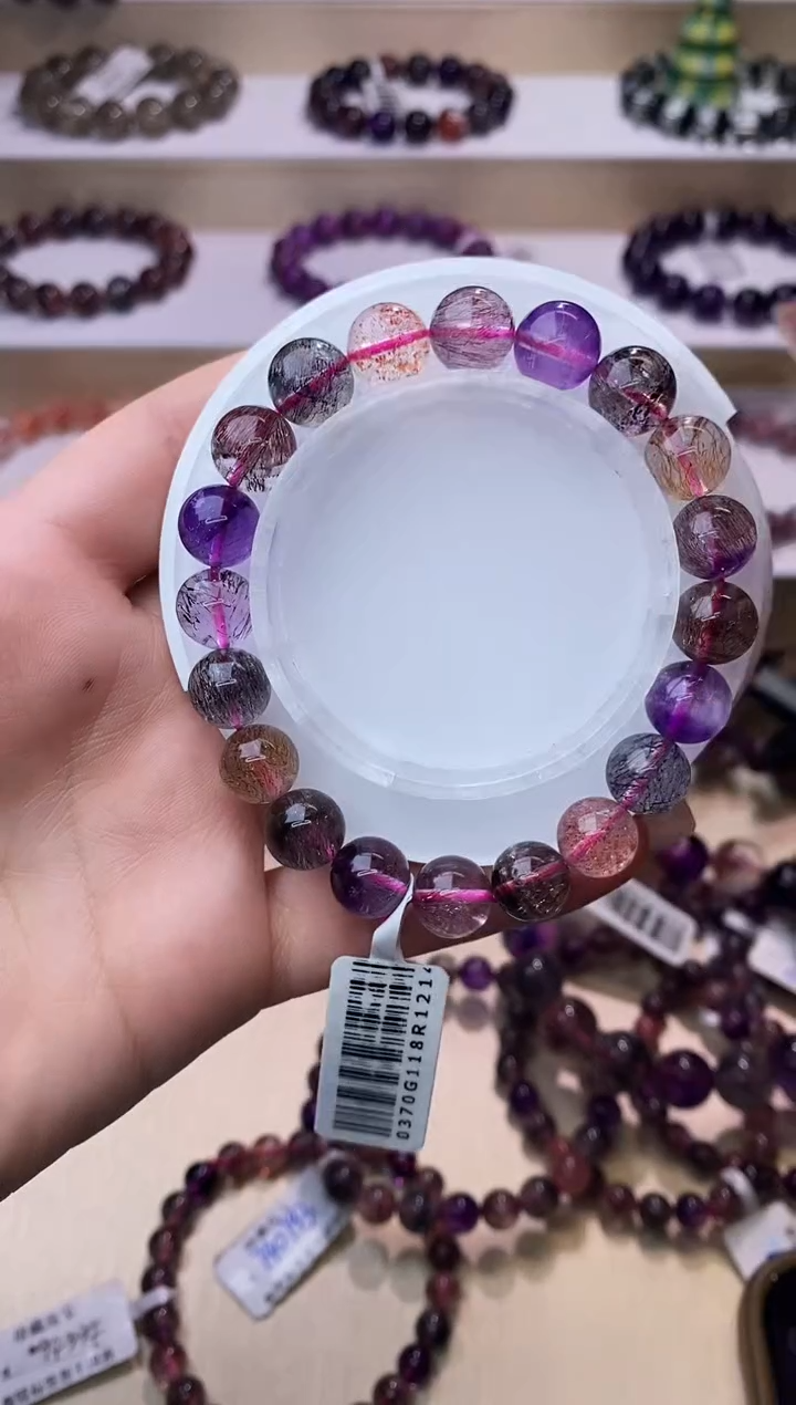 【闪购商品】水晶手链未镶嵌黑加仑超七10m+