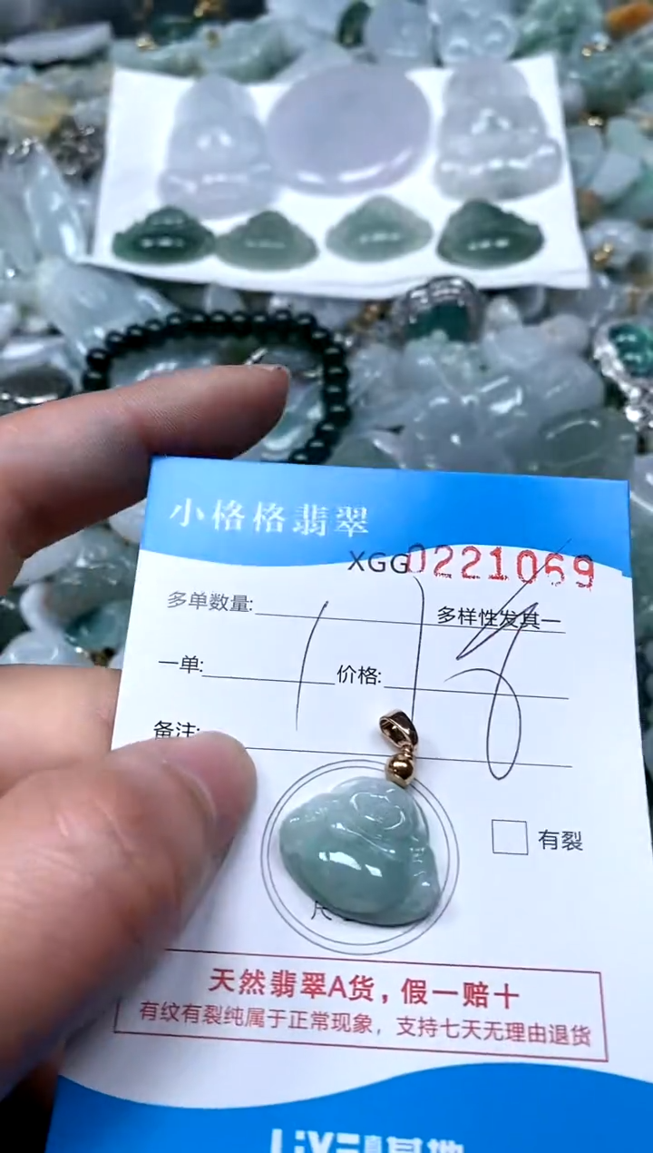 【闪购商品】翡翠颈饰未镶嵌闪购商品0221069