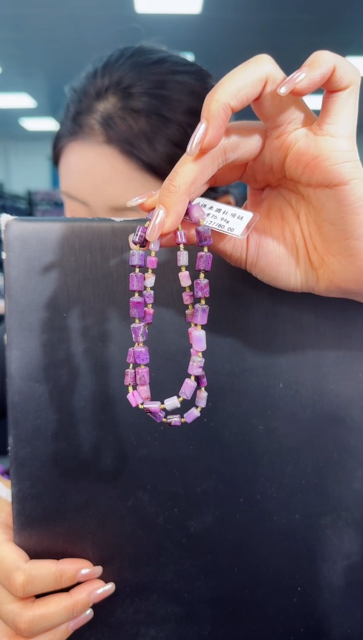 【闪购商品】苏纪石（舒俱来）项链未镶嵌多样性发一/桶珠项链K金