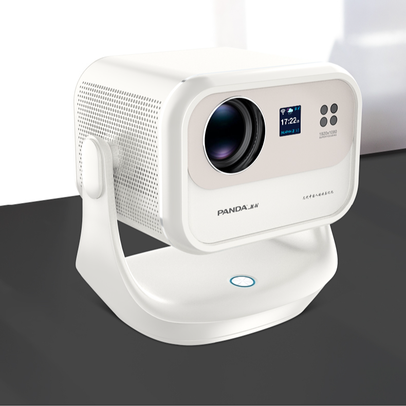熊猫Y1PRO投影仪180°自动云台 高清高亮投影仪