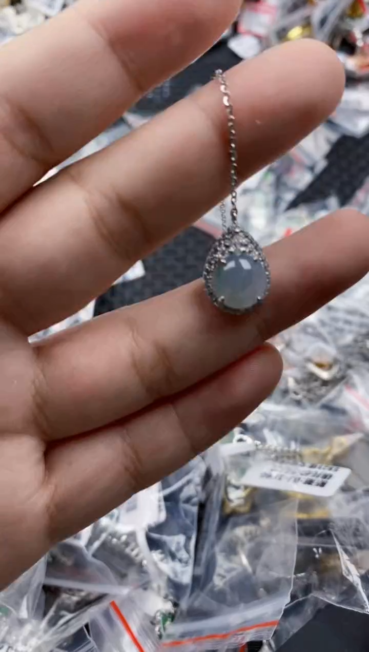 翡翠戒指银S925镶嵌3333    1