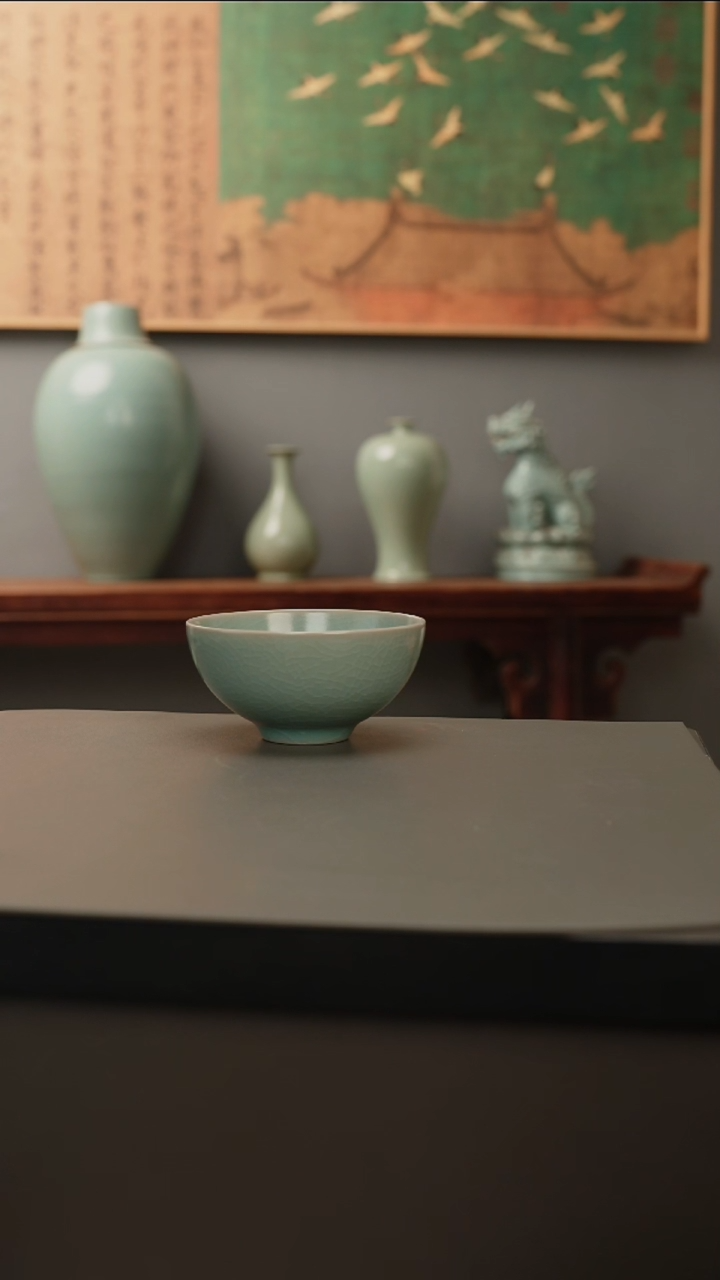 【闪购商品】杯仿古釉原矿  鸡心杯