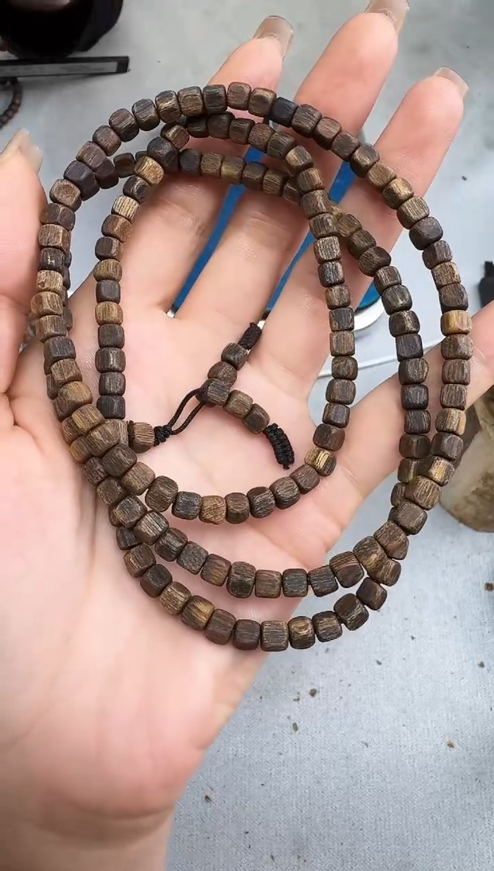 沉香手串0518张勺子沉水方珠多圈多样性发一