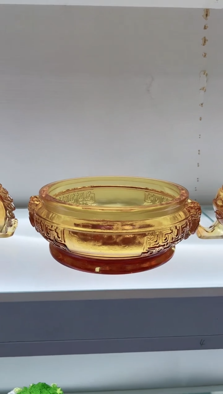 【闪购商品】茶宠古法琉璃 聚宝盆