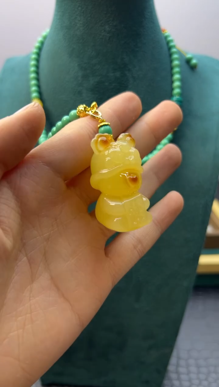 【闪购商品】蜜蜡手链14K金镶嵌X332         