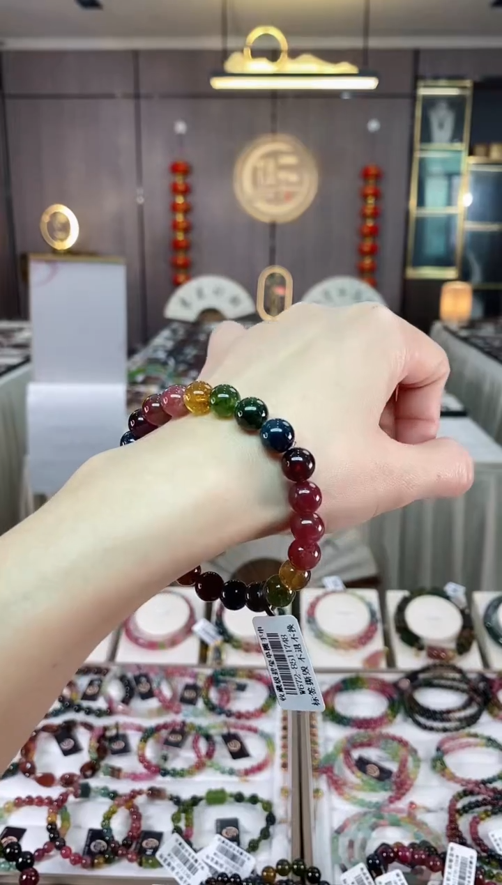 【闪购商品】碧玺单圈手串8mm+未镶嵌（多样性发一条）hon