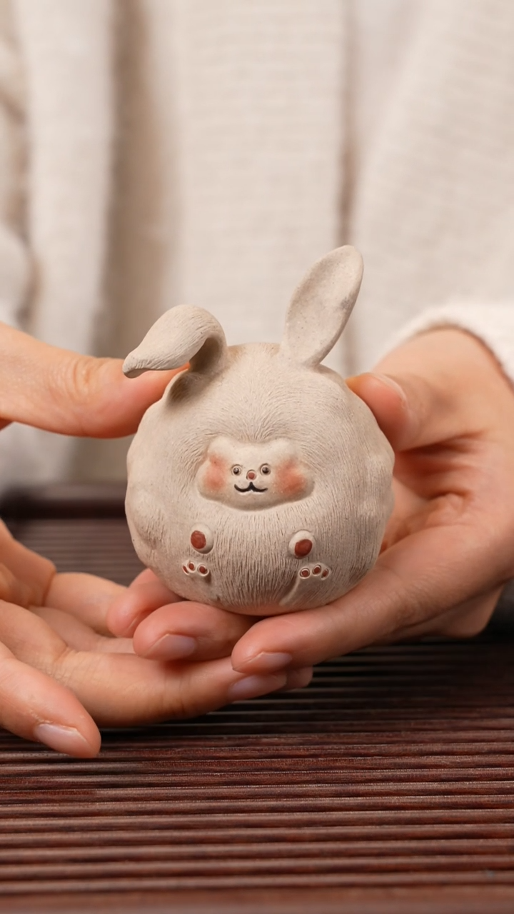 【闪购商品】紫砂茶宠小羊兔，