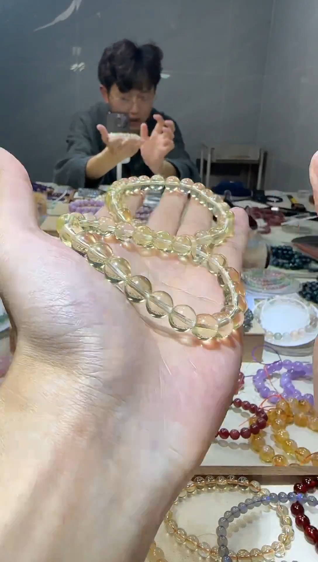 【闪购商品】水晶手链未镶嵌柠檬黄水晶8+【多样性发其一】