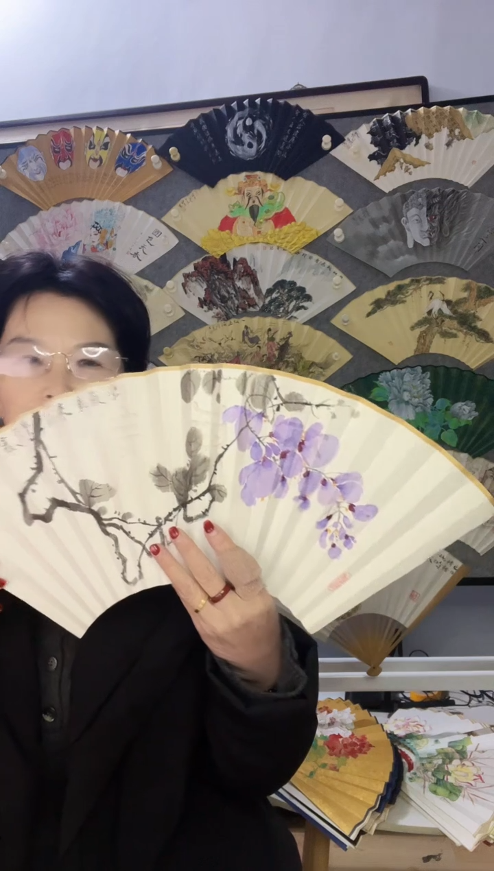 扇子九五寸十八方玉竹折扇