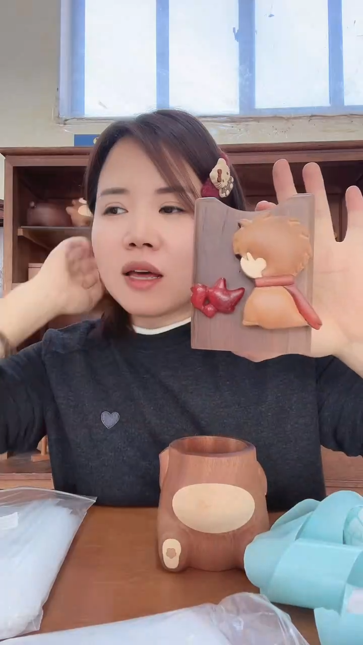 木小王子小狐狸笔筒（瑕疵）