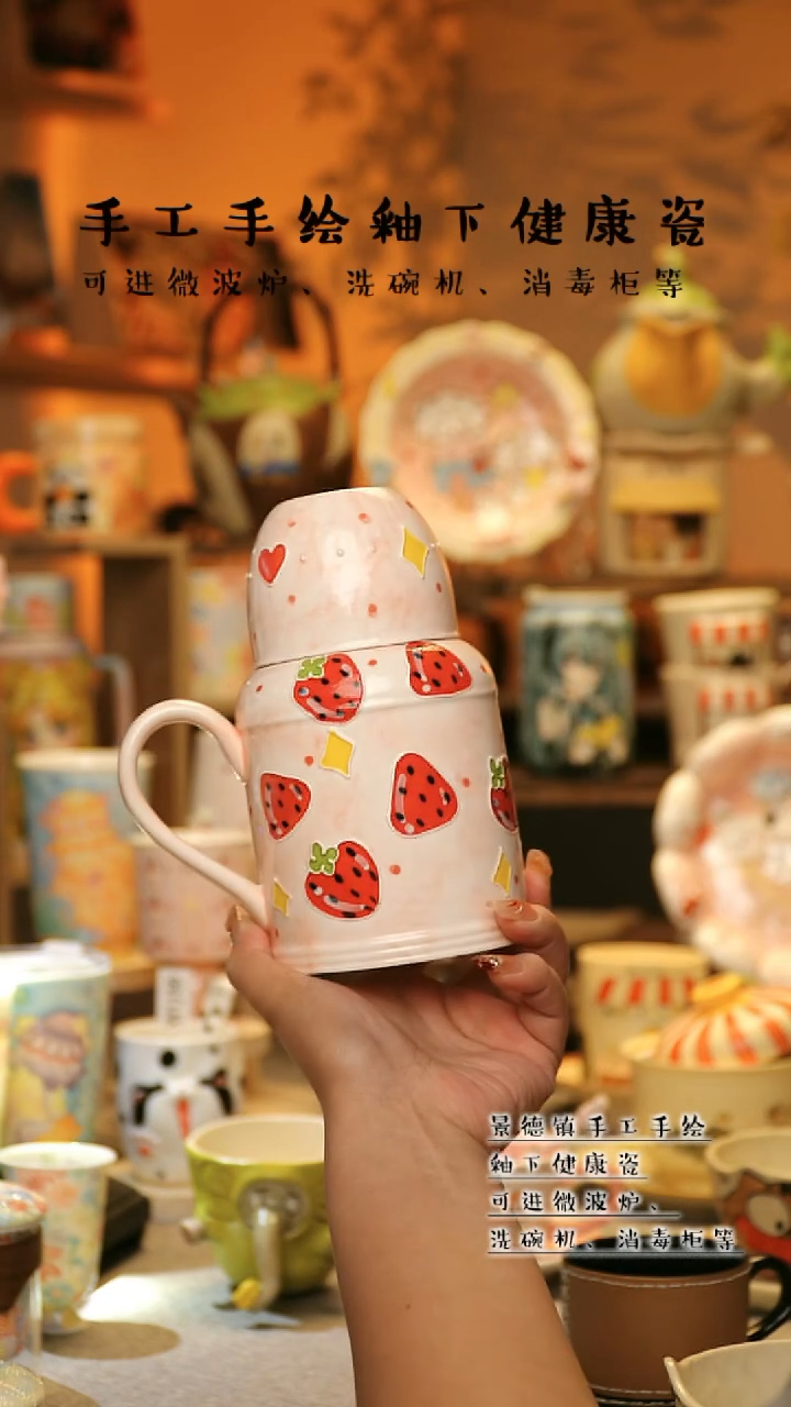 【闪购商品】杯景德镇高温釉下彩&A667