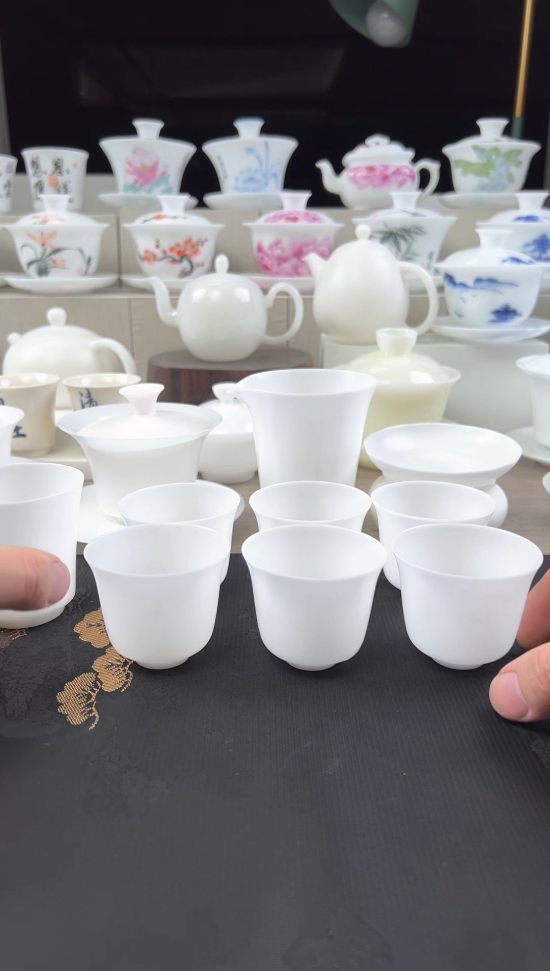 【闪购商品】精品素烧超薄胎冰种玉瓷套装