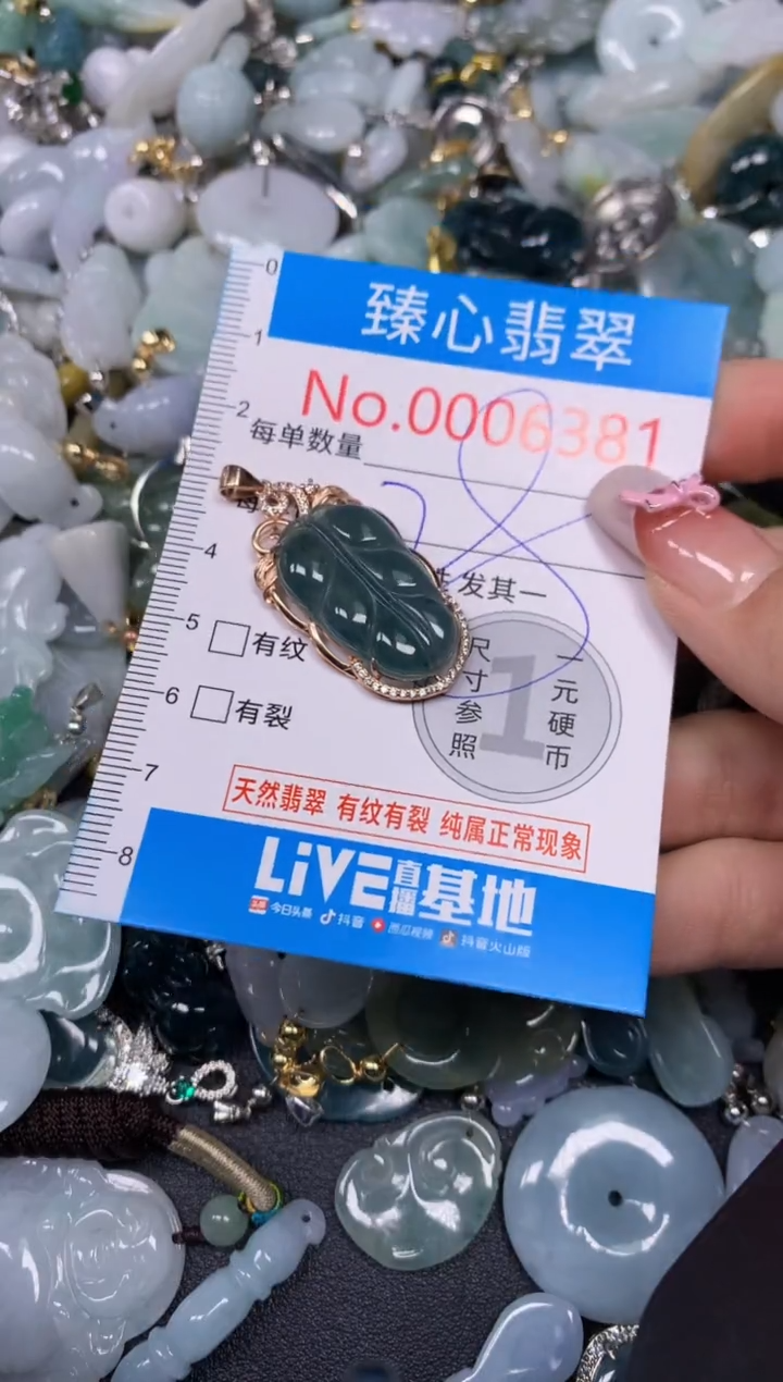 【闪购商品】翡翠颈饰未镶嵌含绳0006381