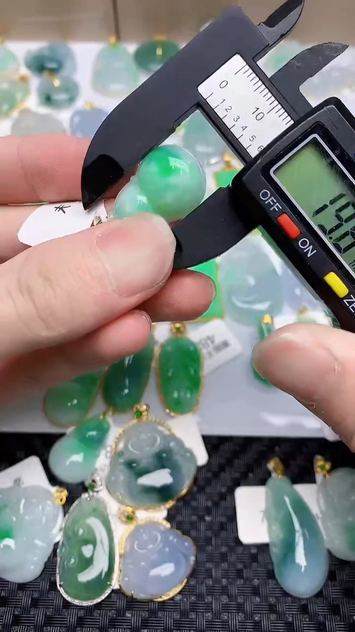 【闪购商品】翡翠颈饰18K金镶嵌543453454545