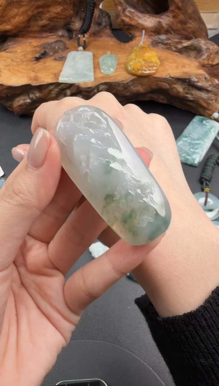 吊坠(不含链)未镶嵌翡翠翡翠饰品-194