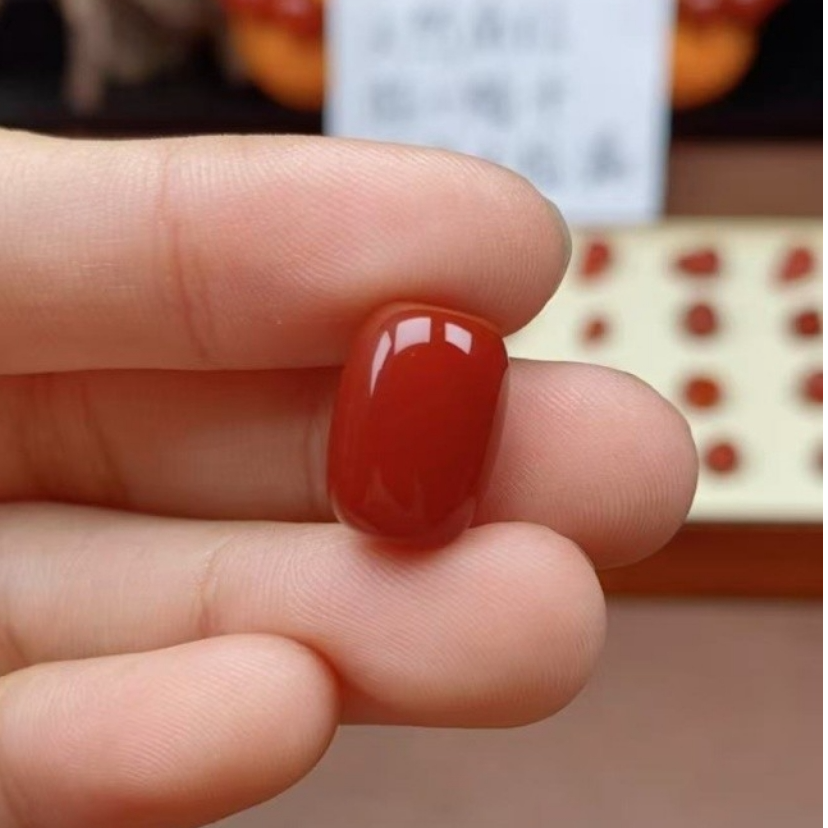 南红玛瑙桶珠顶珠对珠路路通14*10mm直播间选购多样性发一