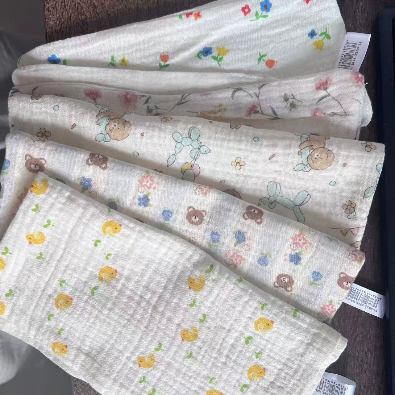 全棉碎花小方巾--花型随机25*25（10条装）