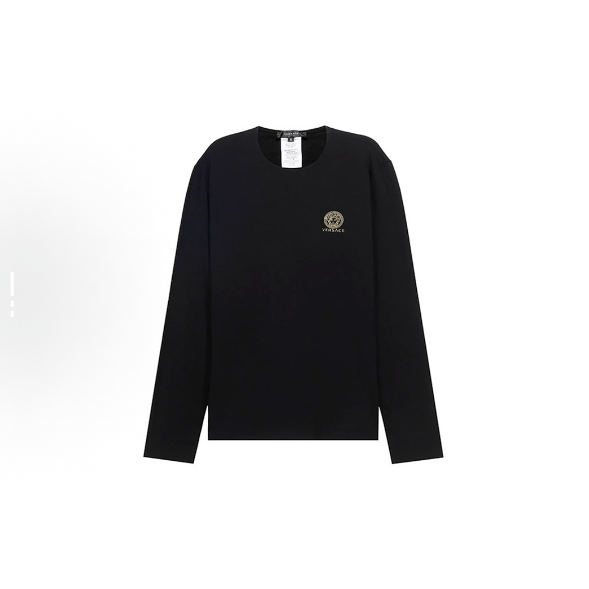 未使用 VERSACE/范思哲 范思哲长袖T恤黑色一件 FSZ-0005