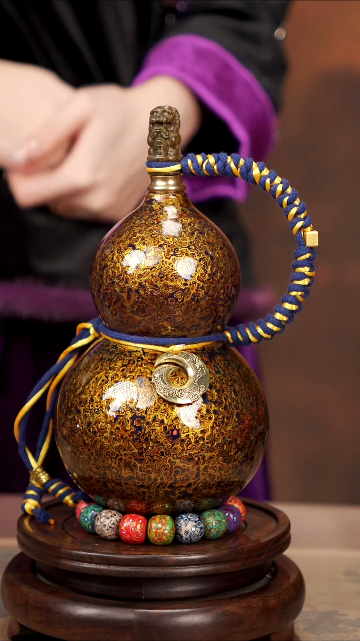 【闪购商品】224易林高端工艺大漆酒葫芦--558