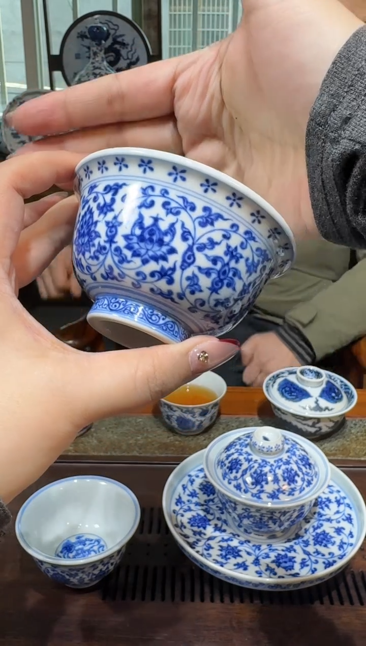 【闪购商品】杯愚拙造物缠枝双狮压手杯06号