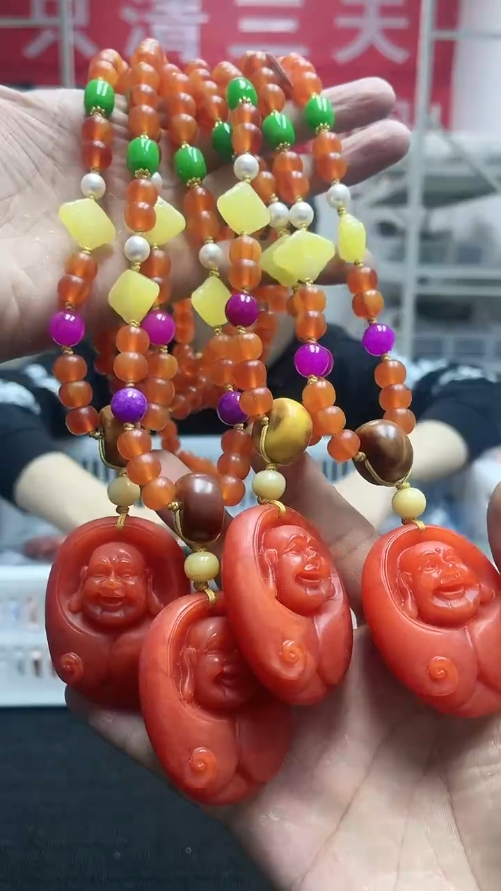 【闪购商品】蜜蜡颈饰未镶嵌精美毛衣链143