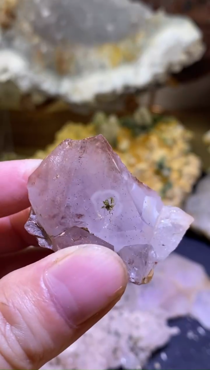 未镶嵌珠宝半成品水晶35号四川美姑超七花园水晶