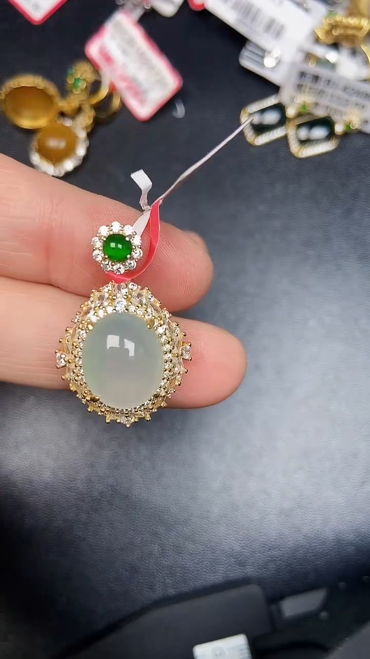 银S925镶嵌戒指翡翠1440