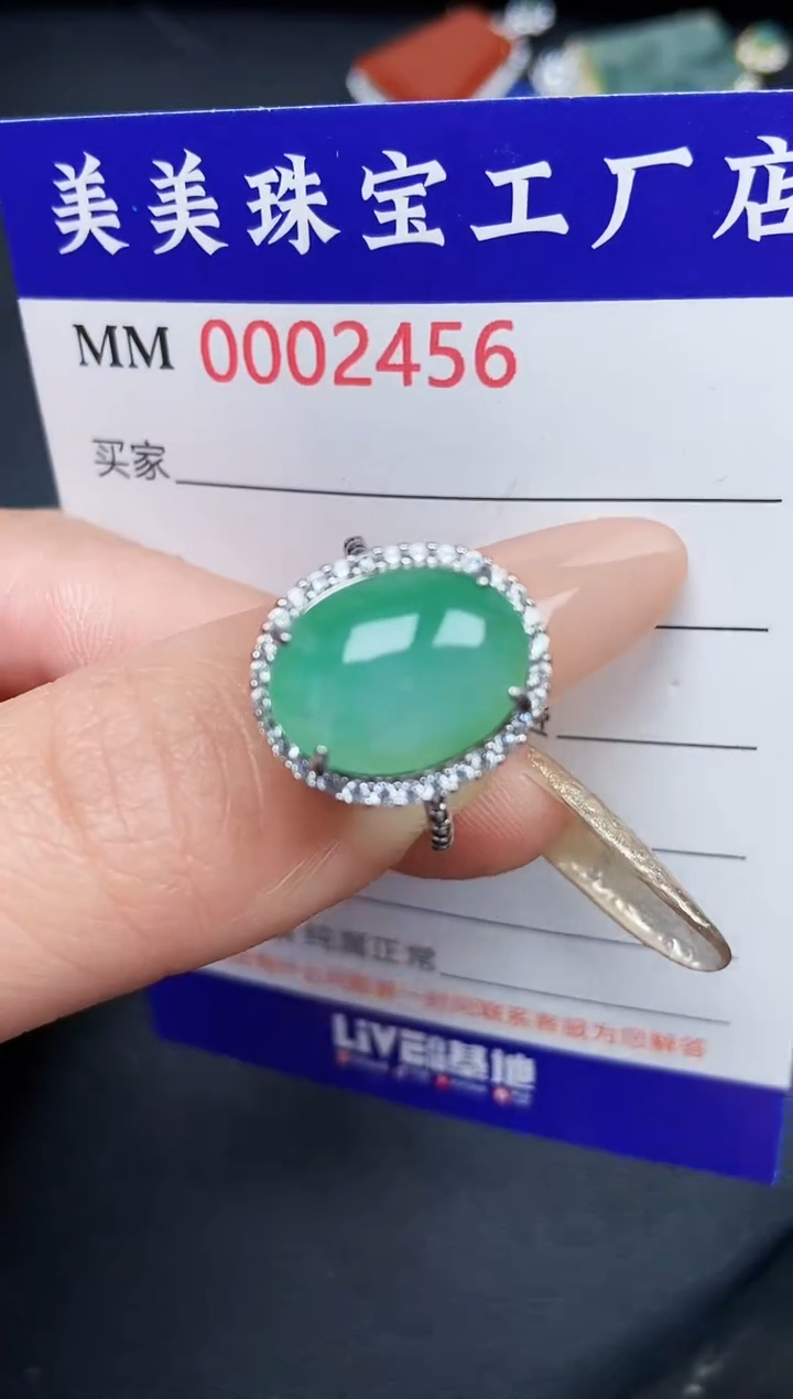 【闪购商品】翡翠颈饰银S925镶嵌2456