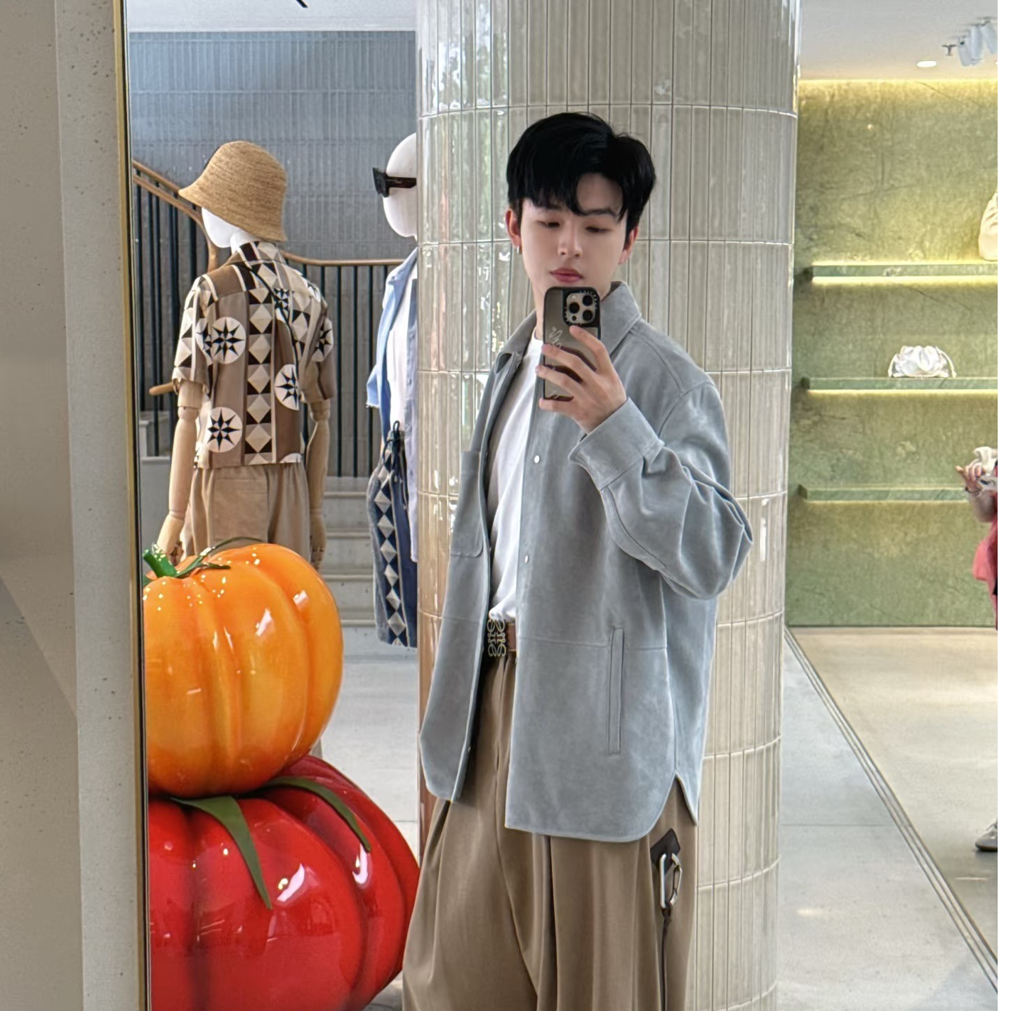 南非混种山羊皮羊反绒衬衫夹克皮衣秋冬简约男士丝绒小羊羔