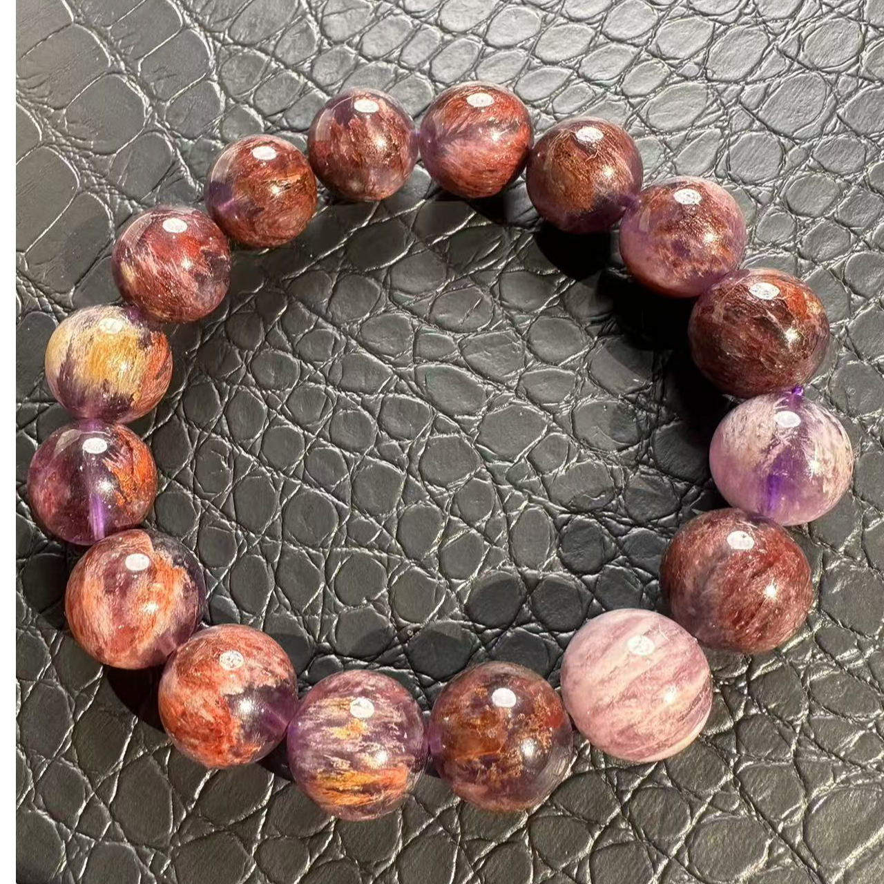 紫幽灵手链 大颗粒饱满