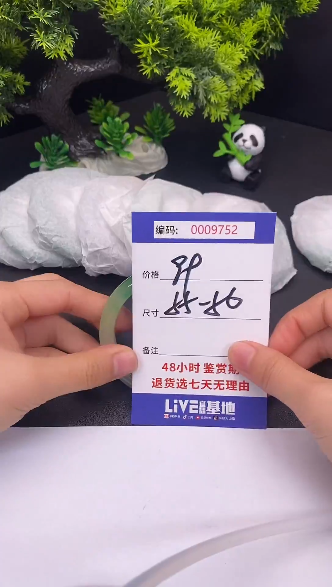 未镶嵌手镯翡翠9752