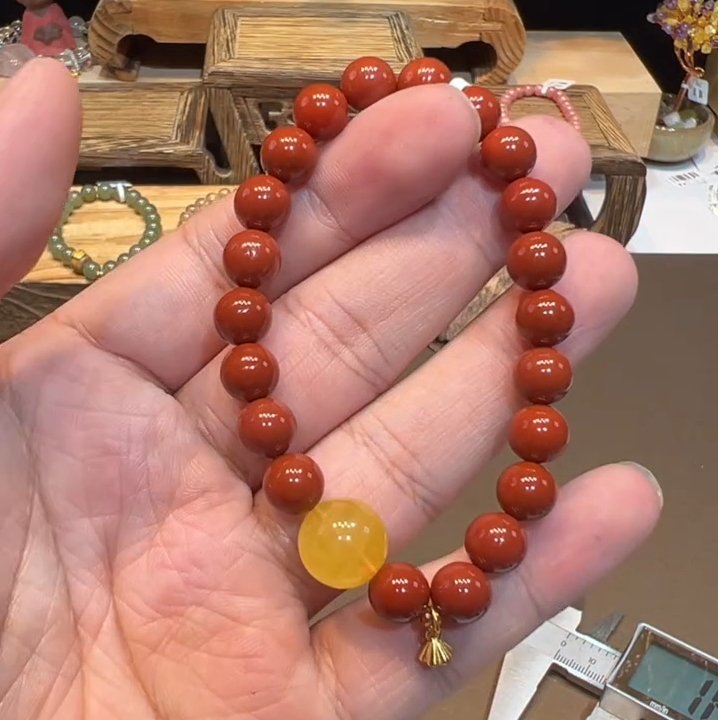单圈玛瑙手串8mm搭配莲蓬手链9623多样性发一