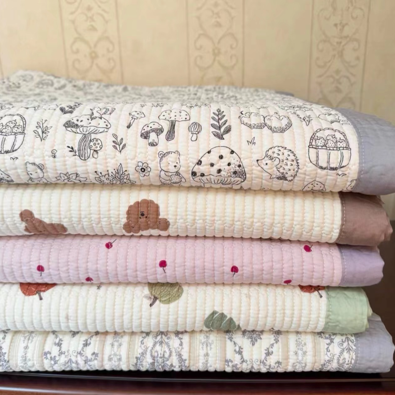 【隆万】三层夹棉微瑕床盖