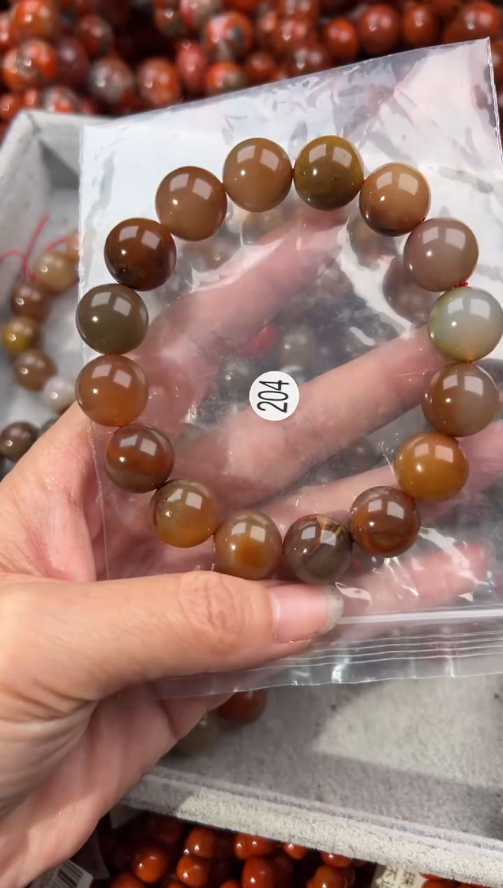 南红玛瑙手串未镶嵌13+
