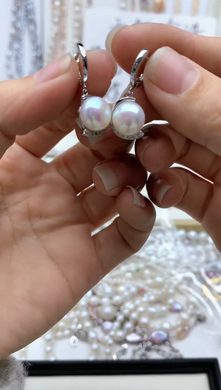 【闪购商品】淡水珍珠耳饰未镶嵌耳环