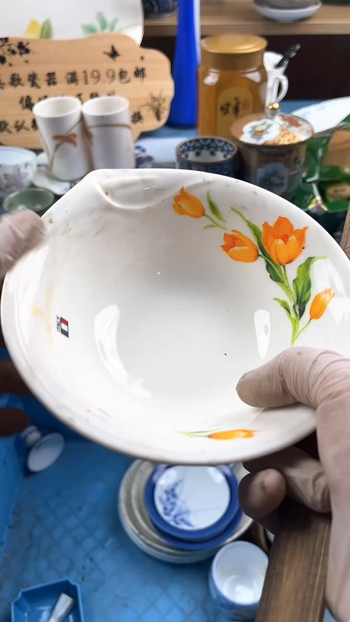 瓷片❄英歌瓷器满19.9包邮