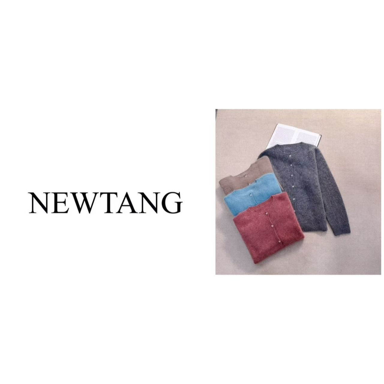 【铃兰】1251 100%羊毛拉绒圆领毛衣女高级感长袖软糯针织开衫