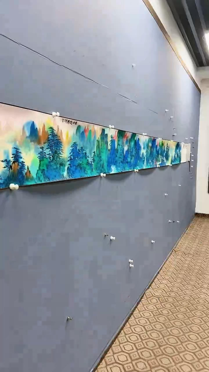 【闪购商品】绘画赵燮绘画16平尺金袍长卷抽象山水