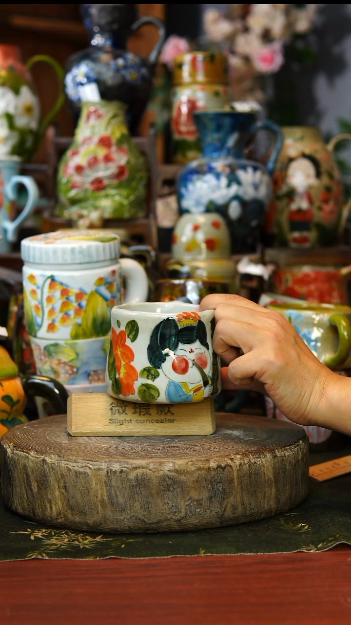陶瓷168微瑕景德镇手工手绘釉下彩陶瓷