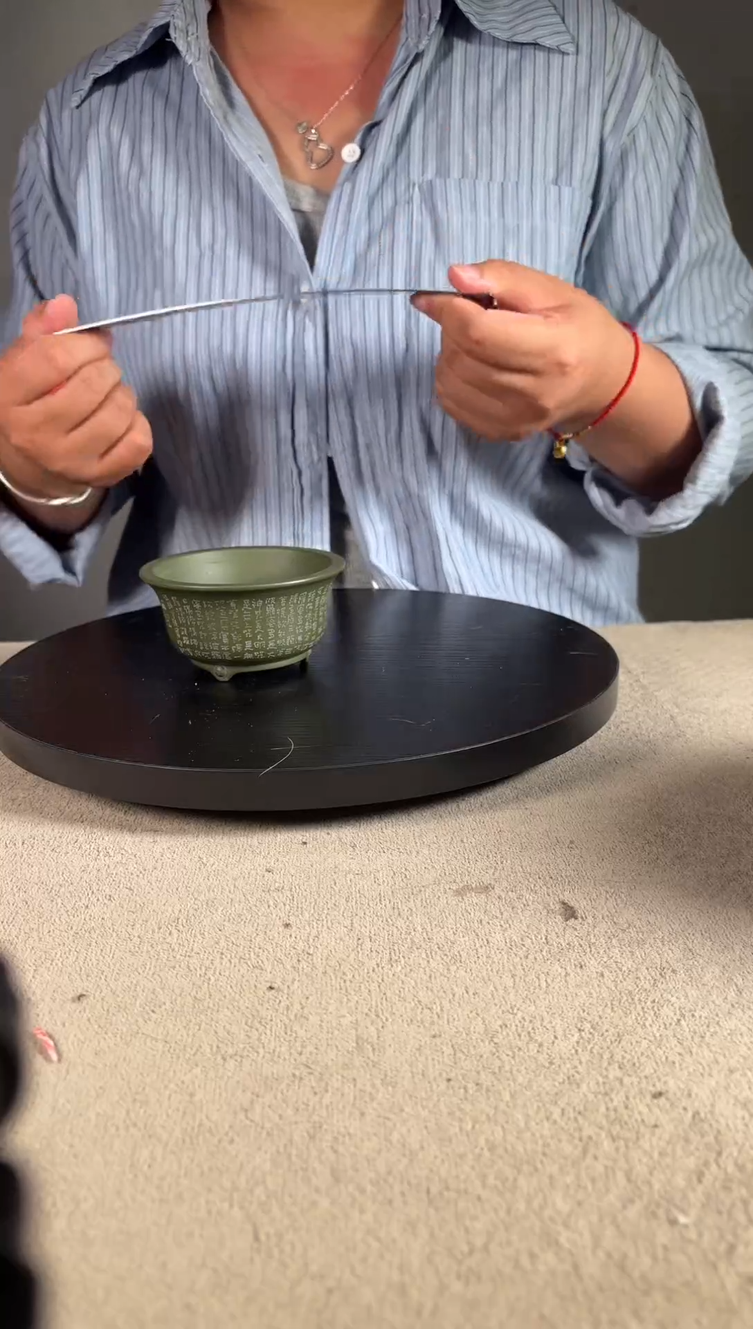 宜兴紫砂花盆小盆
