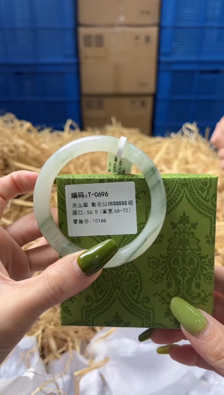 未镶嵌手镯石英质玉T0696