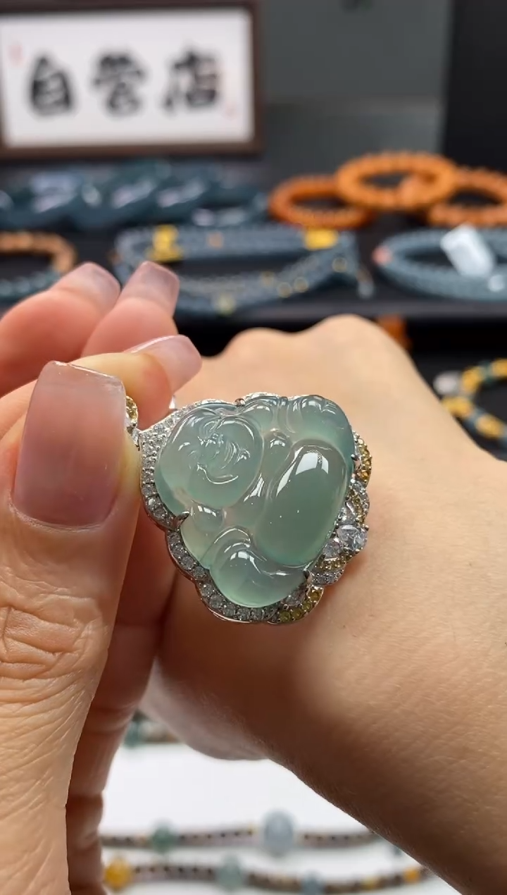 【闪购商品】翡翠颈饰银S925镶嵌0565341382