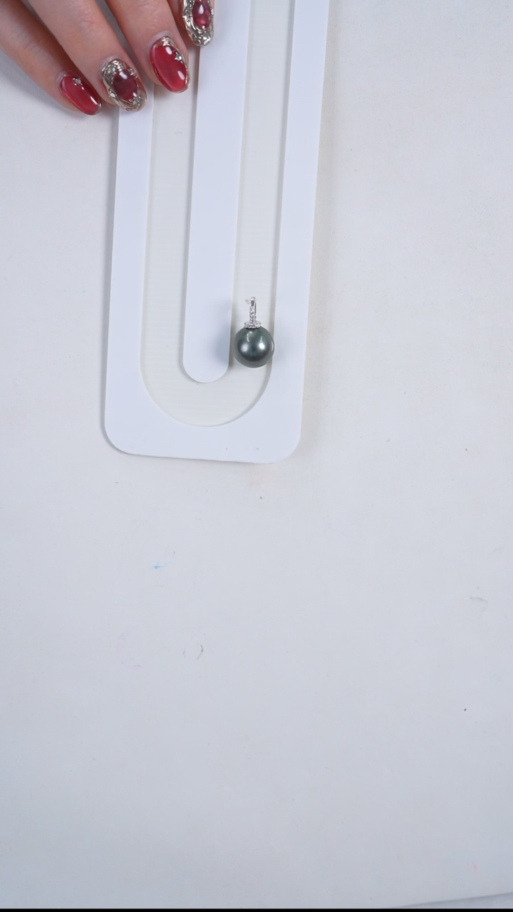 【闪购商品】海水珍珠吊坠(不含链)银S925镶嵌12-13mm大溪地吊坠