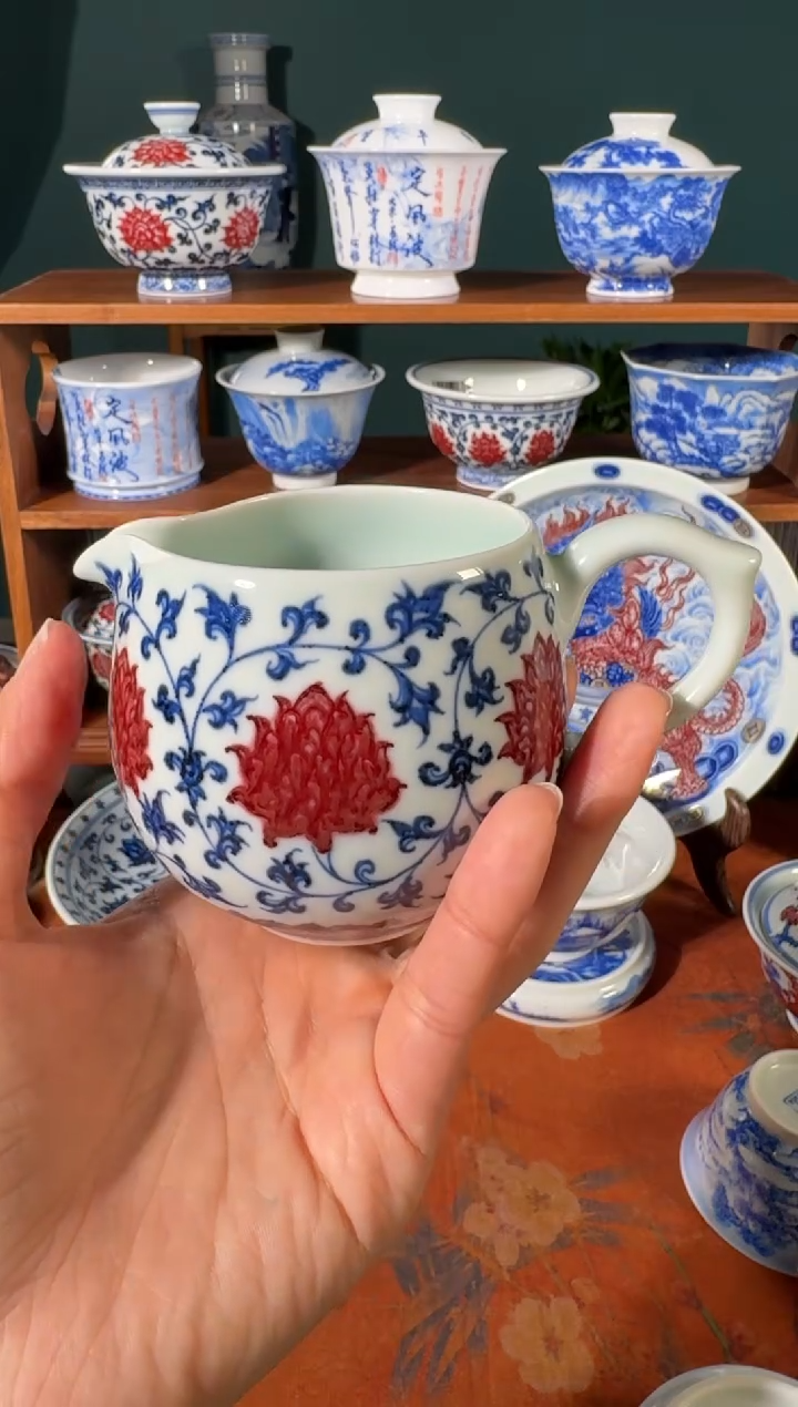 【闪购商品】杯永明尚玩缠枝莲公道杯