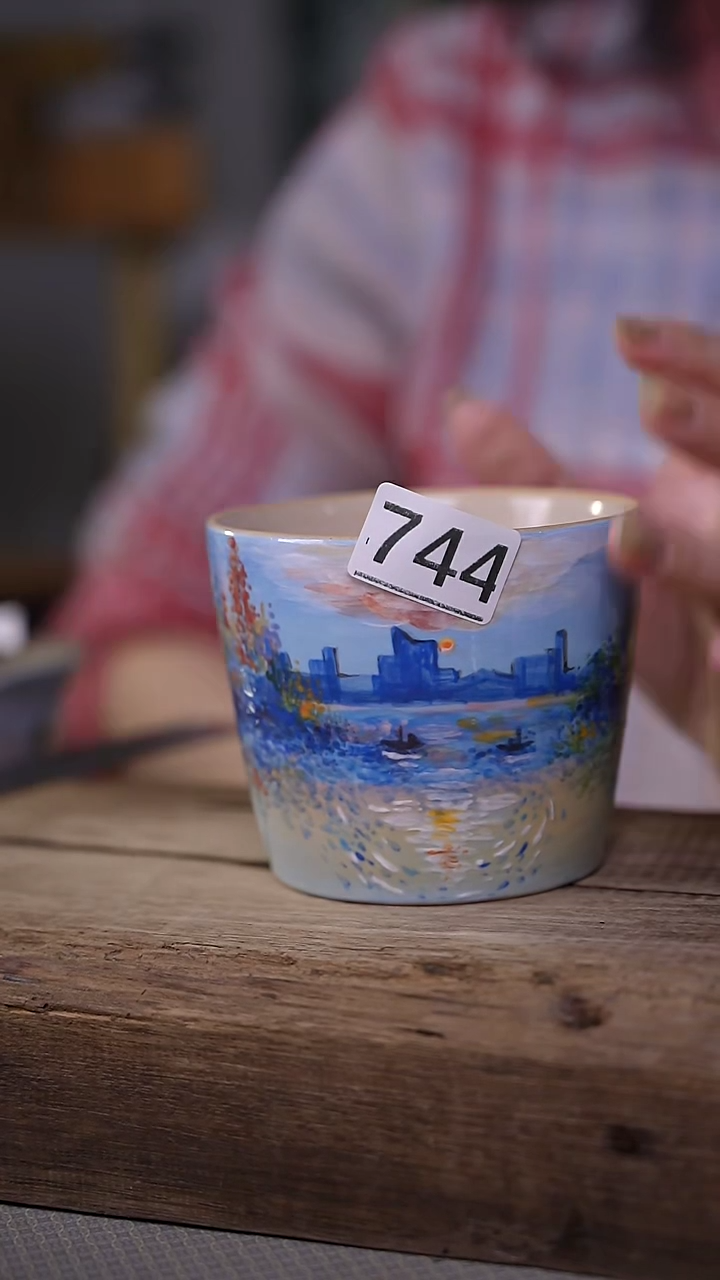 【闪购商品】瓷片油画风·彩绘·设计师石一款